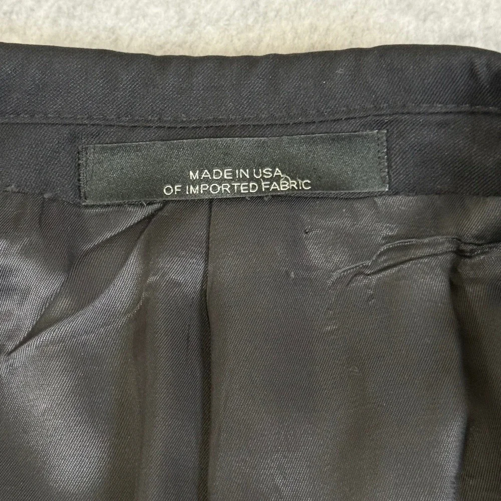 Saks Fifth Avenue BLACK Ermenegildo Zegna Wool Blazer Mens 42S Black‎ Sport Coat
